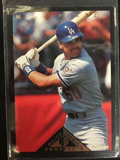 1993 Fleer Major League Prospects Mike Piazza Dodgers Rookie Baseball Card