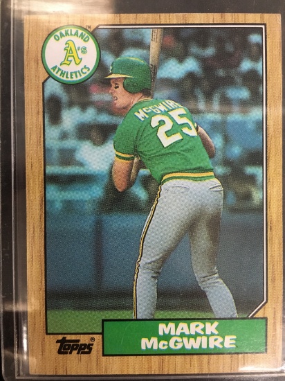 1987 Topps #366 Mark McGwire A's Rookie Baseball Card