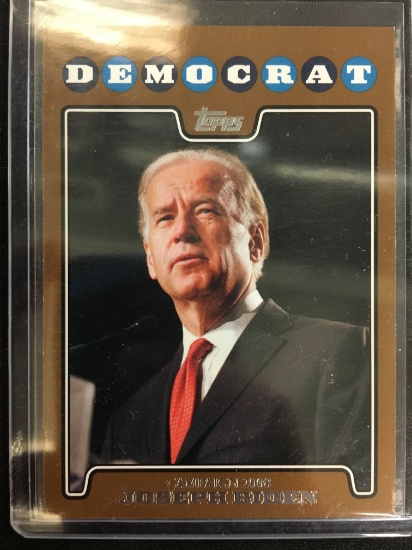 2008 Topps Gold Joe Biden Democrat Presidential Campaign Rookie Card