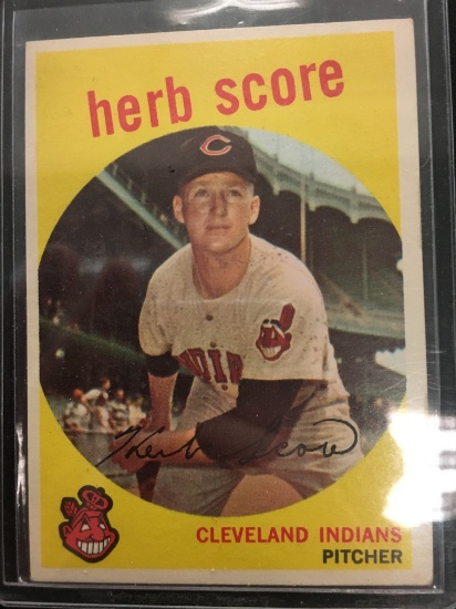 1959 Topps #88 Herb Score Indians Vintage Baseball Card