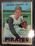 1967 Topps #527 Dennis Ribant Pirates Vintage Baseball Card