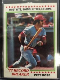 1978 Topps #5 Pete Rose Record Breaker Reds Vintage Baseball Card