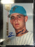 1994 Stadium Club Draft Pick Autographs Brian Meadows Rookie Autograph Baseball Card