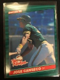 1986 Donruss The Rookies Jose Canseco A's Rookie Baseball Card