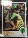 1973 Topps #255 Reggie Jackson A's Vintage Baseball Card