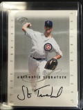1996 Leaf Signature Steve Trachsel Cubs Autograph Baseball Card