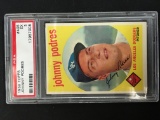 PSA Graded 1959 Topps #495 Johnny Podres Dodgers Vintage Baseball Card - EX 5