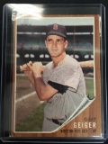 1962 Topps #117 Gary Geiger Red Sox Vintage Baseball Card