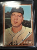 1962 Topps #280 Johnny Podres Dodgers Vintage Baseball Card