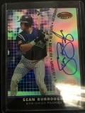 2001 Bowman's Best Sean Burroughs Padres Rookie Autograph Baseball Card