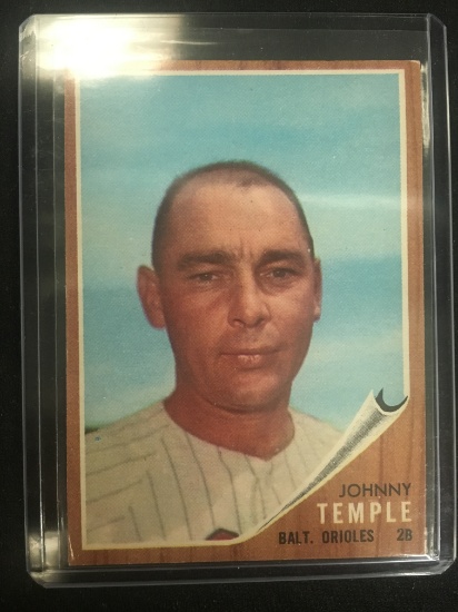 1962 Topps #34 Johnny Temple Orioles Vintage Baseball Card