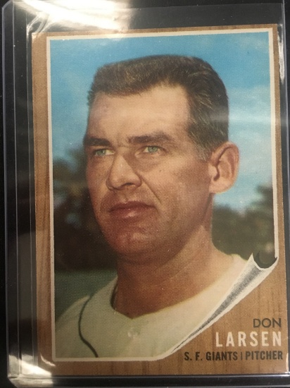 1962 Topps #33 Don Larsen Giants Vintage Baseball Card