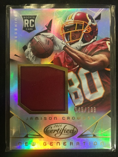 2015 Panini Certified Jamison Crowder Redskins Rookie Jersey Card /799