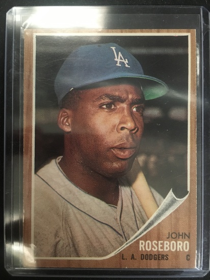 1962 Topps #32 John Roseboro Dodgers Vintage Baseball Card