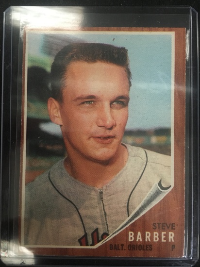 1962 Topps #355 Steve Barber Orioles Vintage Baseball Card