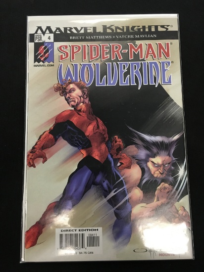 Spiderman Wolverine #4-Marvel Comic Book