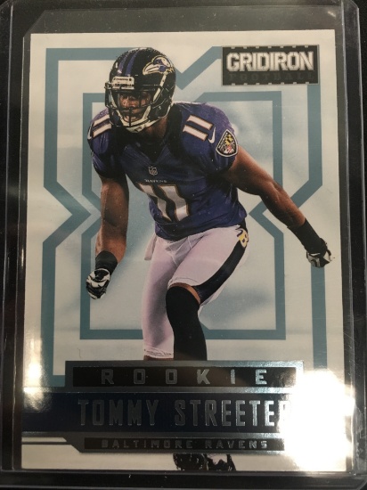 2012 Gridiron Platinum Tommy Streeter Ravens Rookie Card /25