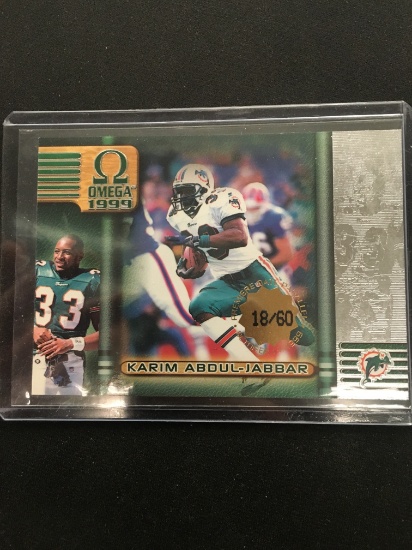 1999 Omega Karim Abdul-Jabbar Dolphins Premiere Date /60 -RARE