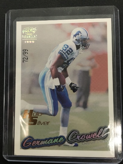 1999 Pacific Paramound Holo Silver Germane Crowell Lions /99 - RARE