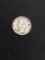 1944-United States Mercury Silver Dime - 90% Silver Coin