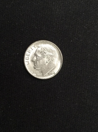 1964-D United States Roosevelt Dime - 90% Silver Coin