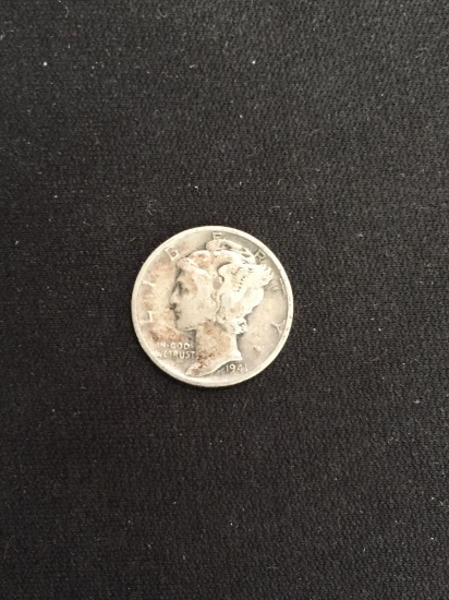 1941-United States Mercury Silver Dime - 90% Silver Coin