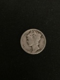 1945-United States Mercury Silver Dime - 90% Silver Coin