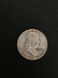 1957-D United States Franklin Half Dollar - 90% Silver Coin