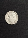 1955-S United States Roosevelt Dime - 90% Silver Coin