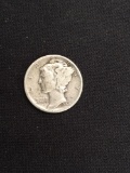 1942-United States Mercury Silver Dime - 90% Silver Coin