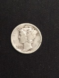 1941-United States Mercury Silver Dime - 90% Silver Coin