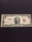 1953 $2 United States Red Seal Currency Bill Note