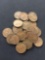 25 Count Lot of United States Lincoln Cent Wheat Pennies