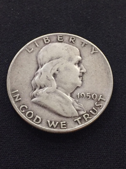 1950-D United States Franklin Half Dollar - 90% Silver Coin