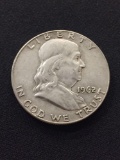 1962-D United States Franklin Half Dollar - 90% Silver Coin