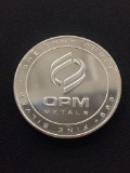 1 Troy Ounce .999 Fine Silver OPM Bullion Round