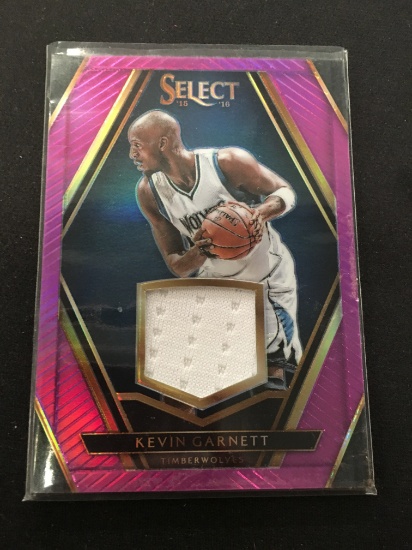 2015-16 Select Purple Kevin Garnett Wolves Jersey Card /99