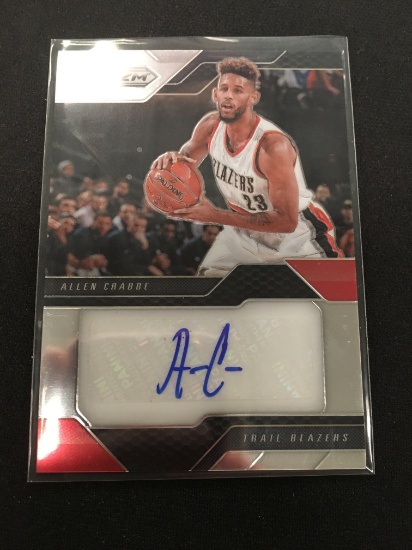 2016-17 Panini Prizm Allen Crabbe Blazers Rookie Autograph Basketball Card