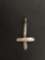 Old Pawn Native American Handmade Sterling Silver Cross Pendant