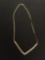Gold-Tone Sterling Silver Diamond Necklace w/m 18