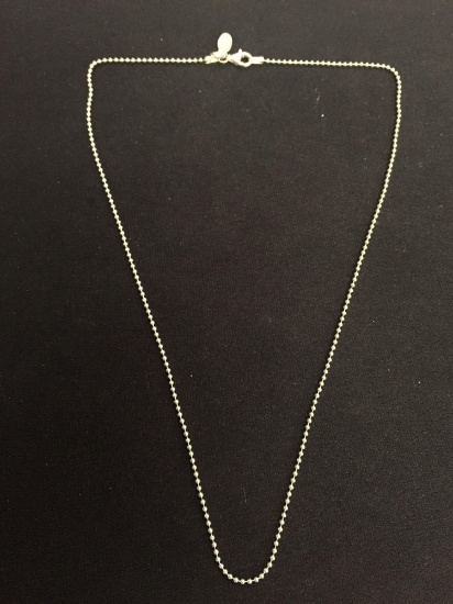 Sterling Silver 18" Ball Link Chain