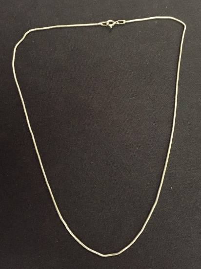 Sterling Silver 18" Snake Chain