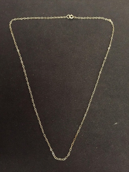 Sterling Silver 18" Cable Link Chain