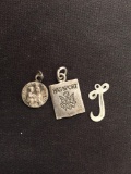 Three Sterling Silver Pendants