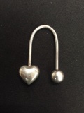 Large Heart Sterling Silver 