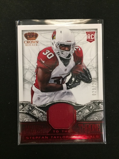 2013 Crown Royale Stepfan Taylor Cardinals Rookie Jersey Card /299