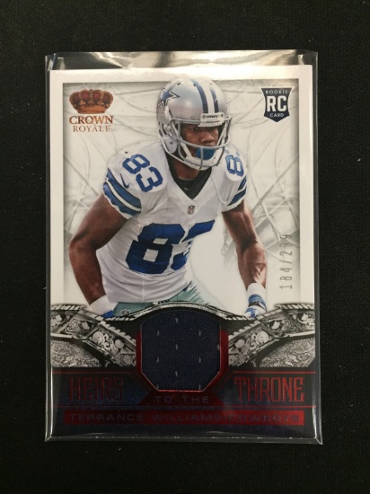 2013 Crown Royale Terrance Williams Cowboys Rookie Jersey Card /299