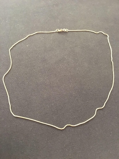 Italian Made Gold-Tone 18" Box Chain