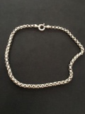 Solid Large Sterling Silver Rolo Link 18