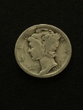 1935-S United States Mercury Dime - 90% Silver Coin